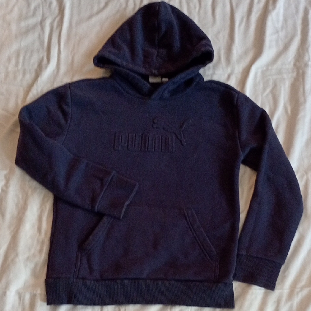 Puma Boy's Navy Blue Hoodie